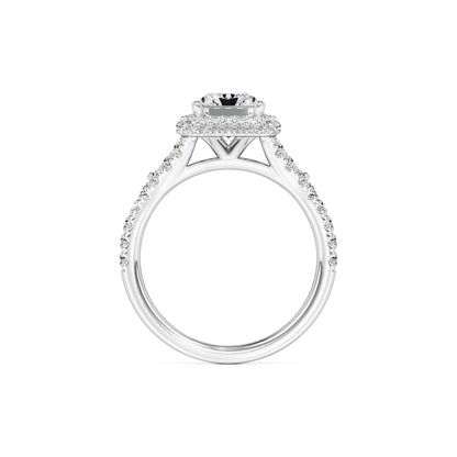 Melanie Moissanite & Lab Grown Diamond Ring | White Gold | 4