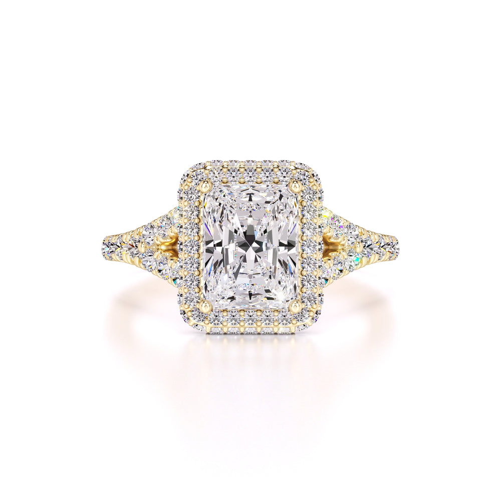 Melanie Moissanite & Lab Grown Diamond Ring | Yellow Gold | 1