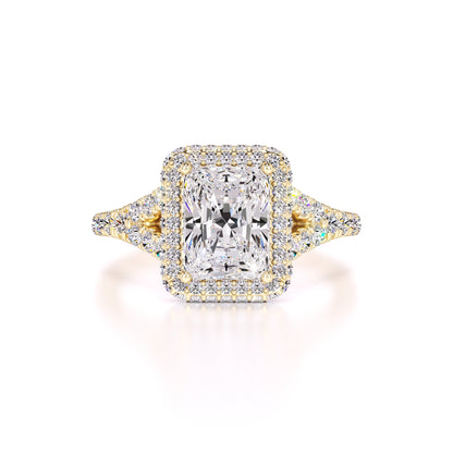 Melanie Moissanite & Lab Grown Diamond Ring | Yellow Gold | 1