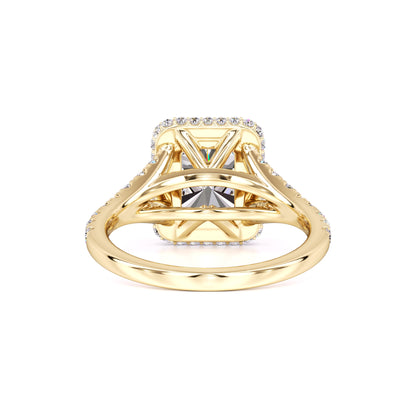 Melanie Moissanite & Lab Grown Diamond Ring | Yellow Gold | 3