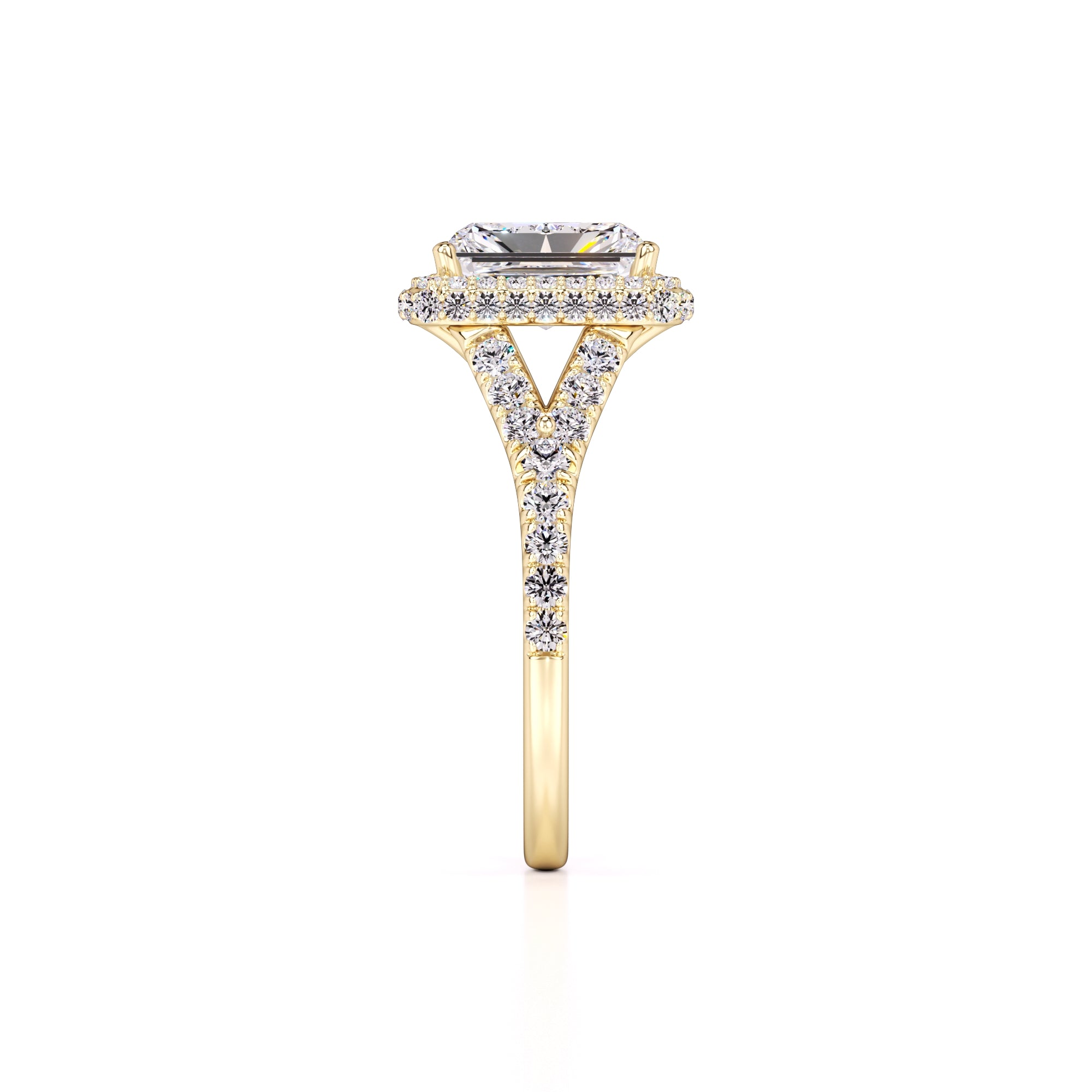 Melanie Lab Grown Diamond Ring | Yellow Gold | 4