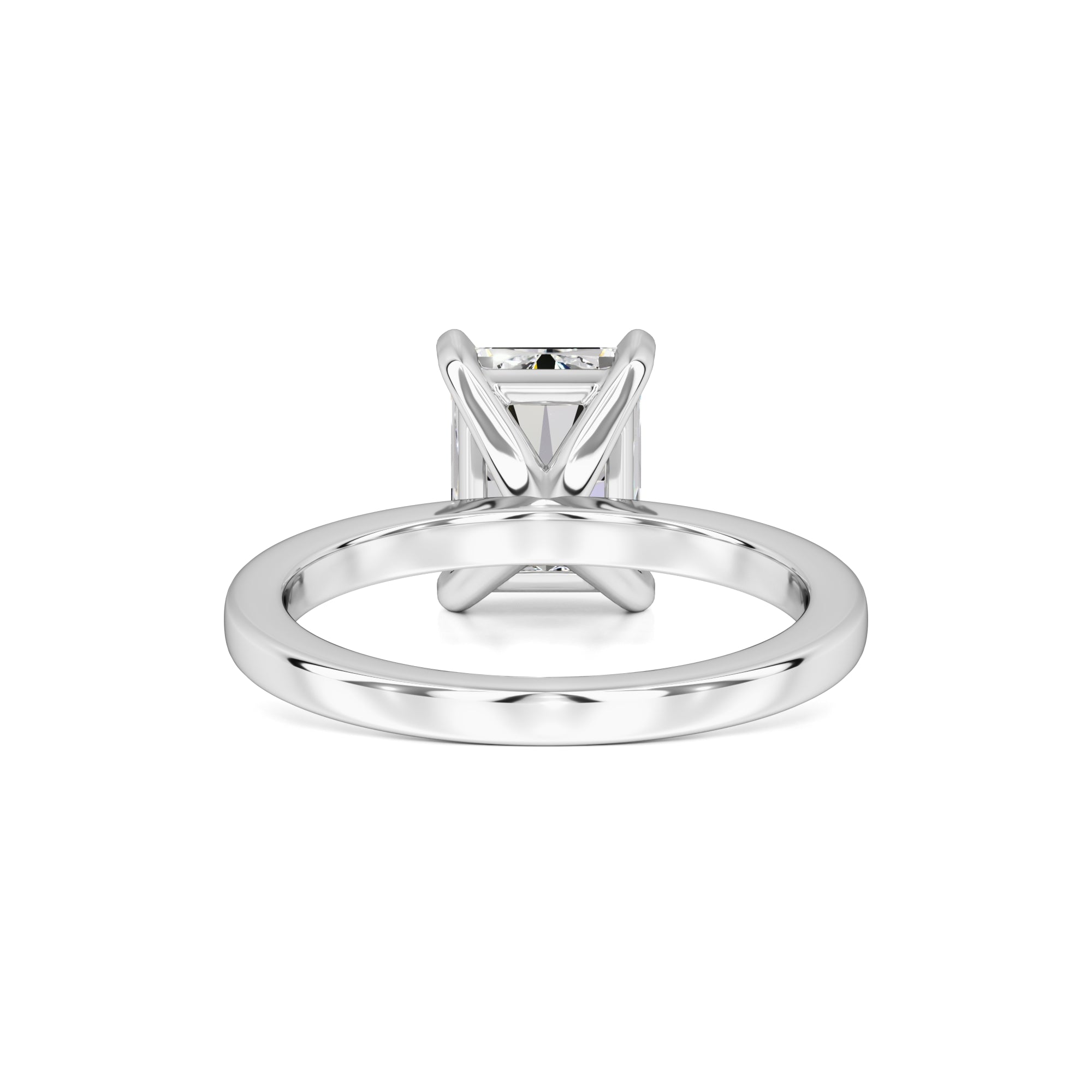 Roxanne Moissanite Ring | White Gold | 3