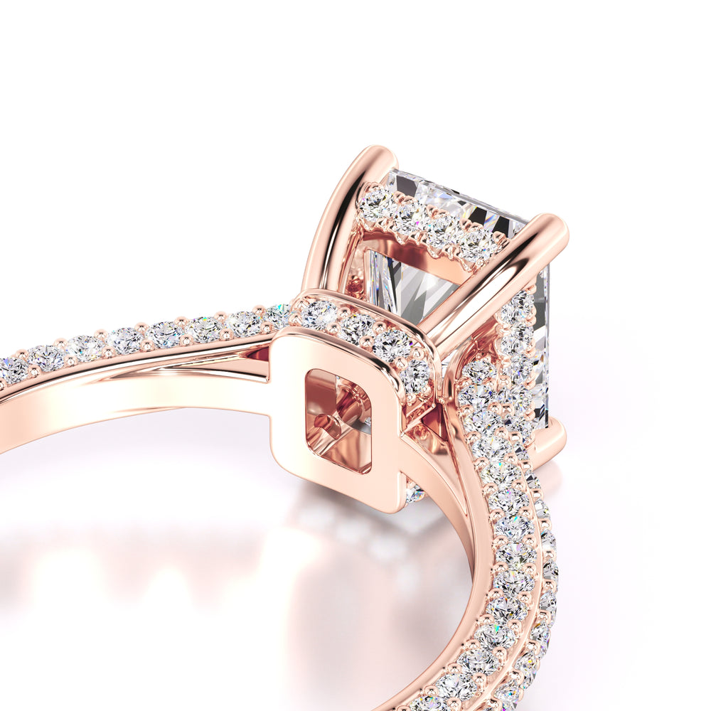 Elena Moissanite & Lab Grown Diamond Ring | Rose Gold | 2