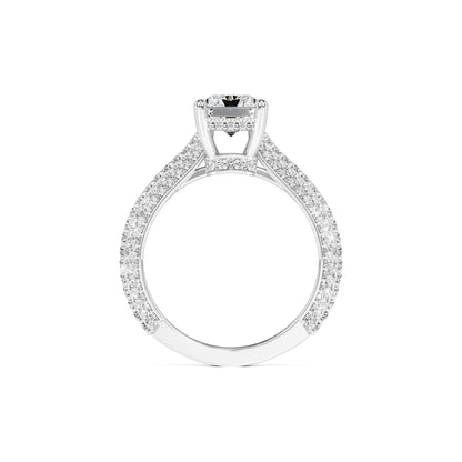 Elena Moissanite & Lab Grown Diamond Ring | White Gold | 4