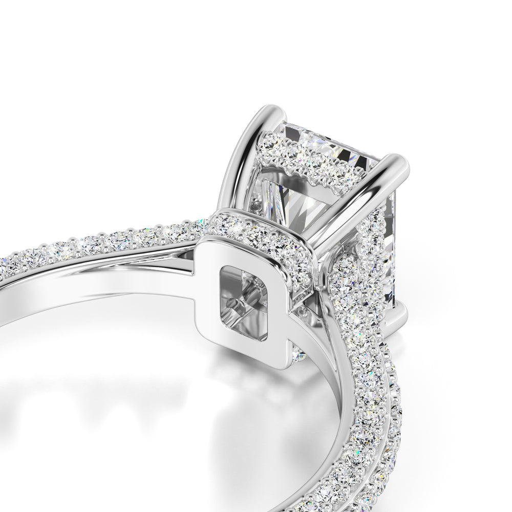 Elena Moissanite & Lab Grown Diamond Ring | White Gold | 2