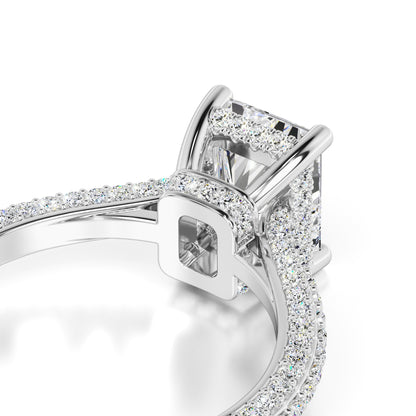 Elena Moissanite & Lab Grown Diamond Ring | White Gold | 2