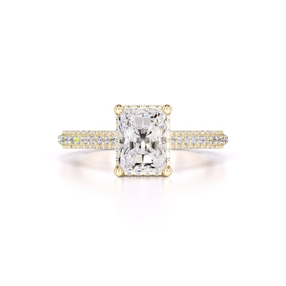 Elena Moissanite & Lab Grown Diamond Ring | Yellow Gold | 1