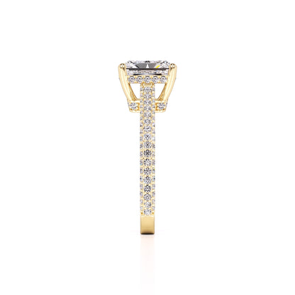 Elena Lab Grown Diamond Ring | Yellow Gold | 4