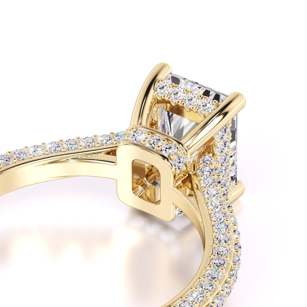 Elena Moissanite & Lab Grown Diamond Ring | Yellow Gold | 2