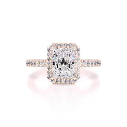 Talia Moissanite & Lab Grown Diamond Ring | Rose Gold | 1