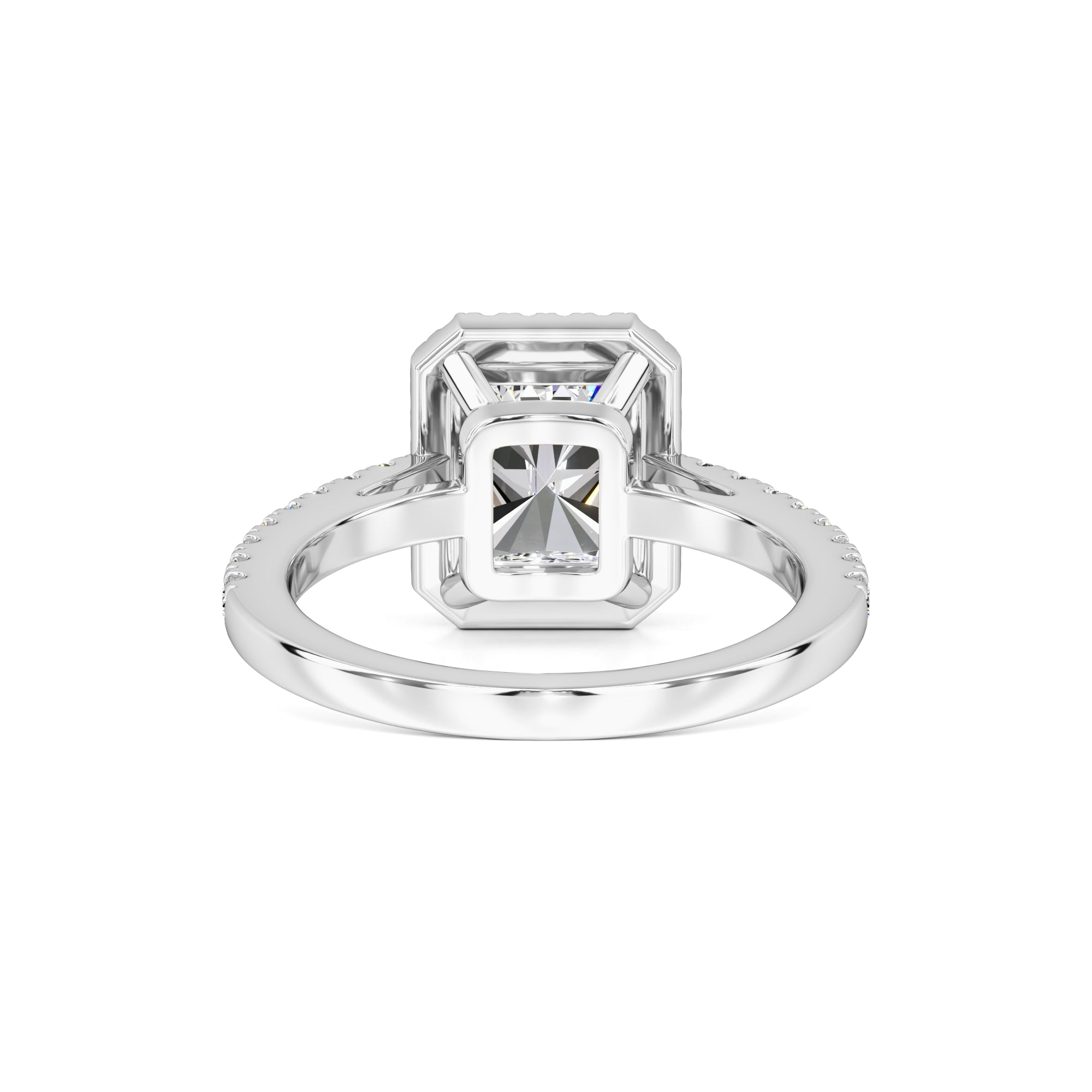 Talia Moissanite & Lab Grown Diamond Ring | White Gold | 3