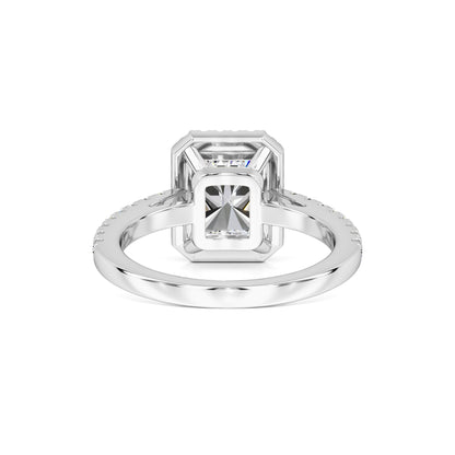 Talia Moissanite & Lab Grown Diamond Ring | White Gold | 3