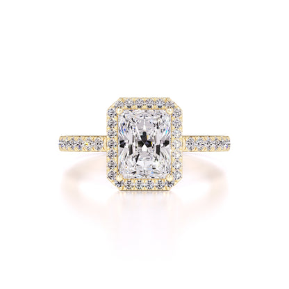Talia Moissanite & Lab Grown Diamond Ring | Yellow Gold | 1