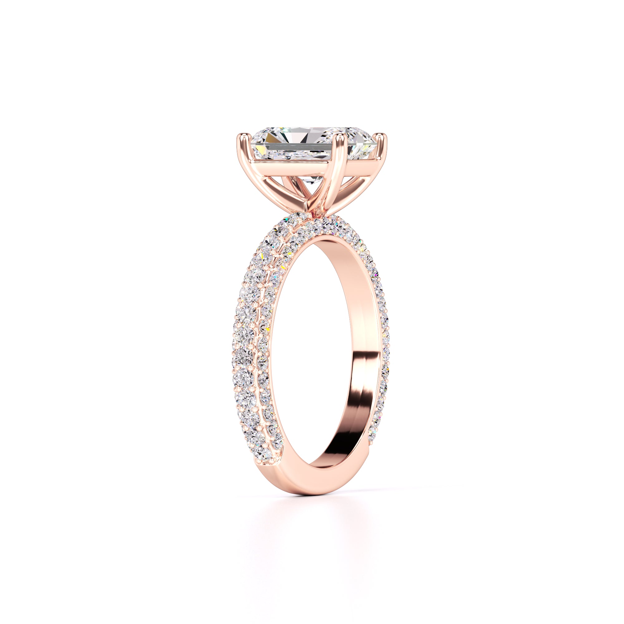 Luna Lab Grown Diamond Ring | Rose Gold | 3