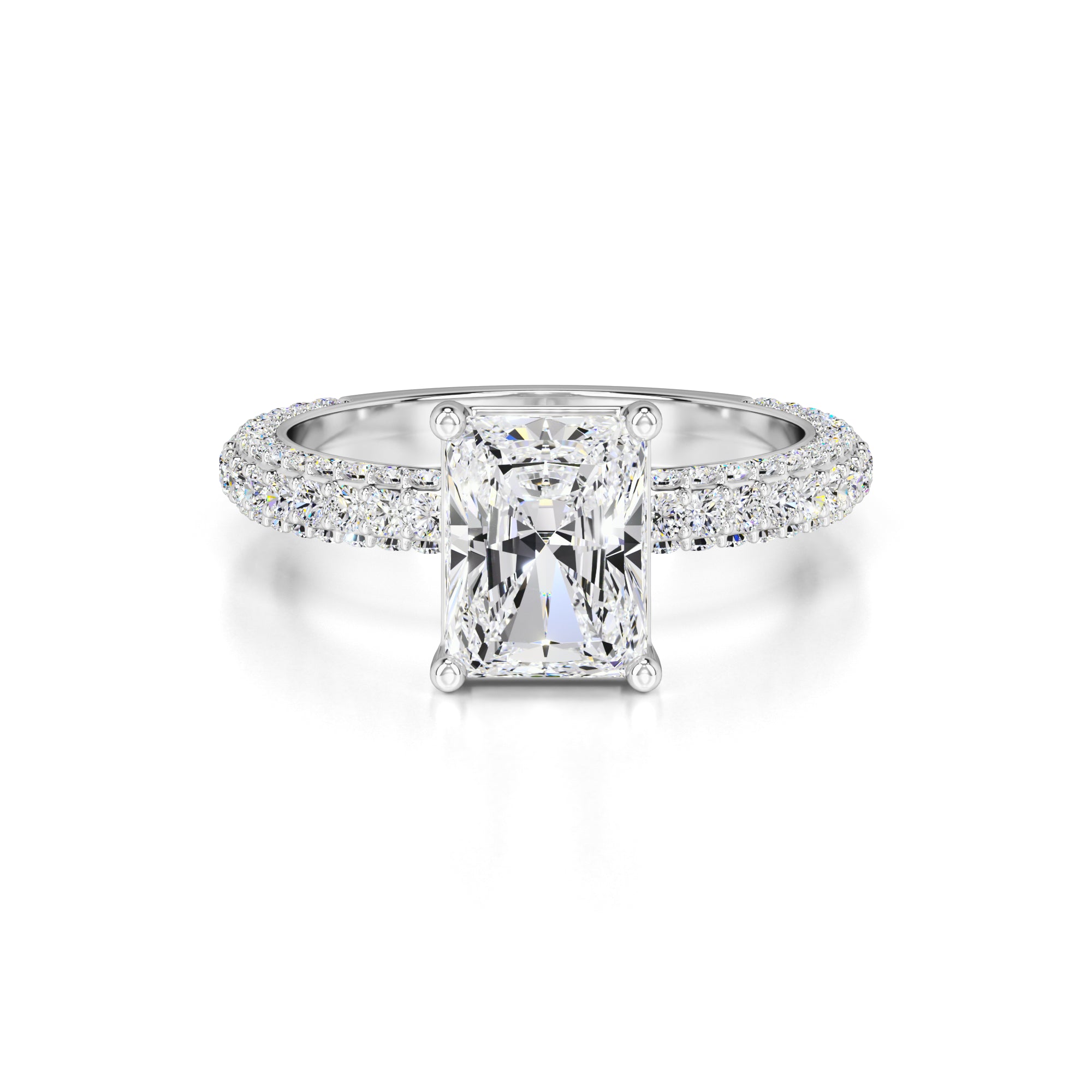 Luna Lab Grown Diamond Ring | White Gold | 1
