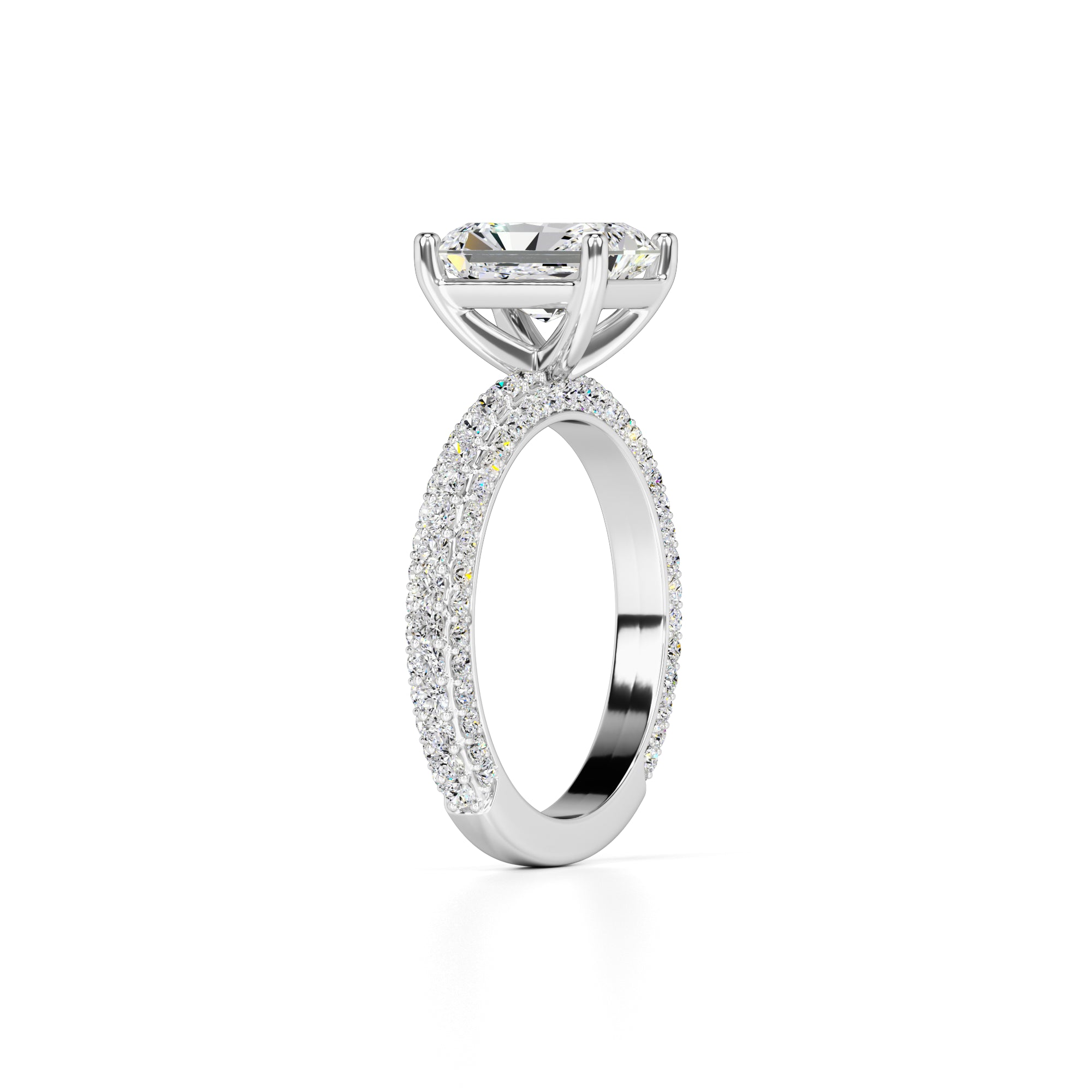 Luna Lab Grown Diamond Ring | White Gold | 3