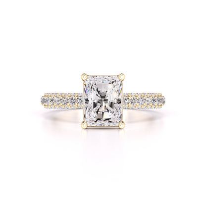 Luna Moissanite & Lab Grown Diamond Ring | Yellow Gold | 1