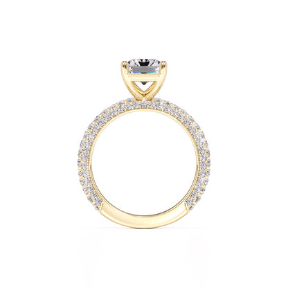 Luna Moissanite & Lab Grown Diamond Ring | Yellow Gold | 4