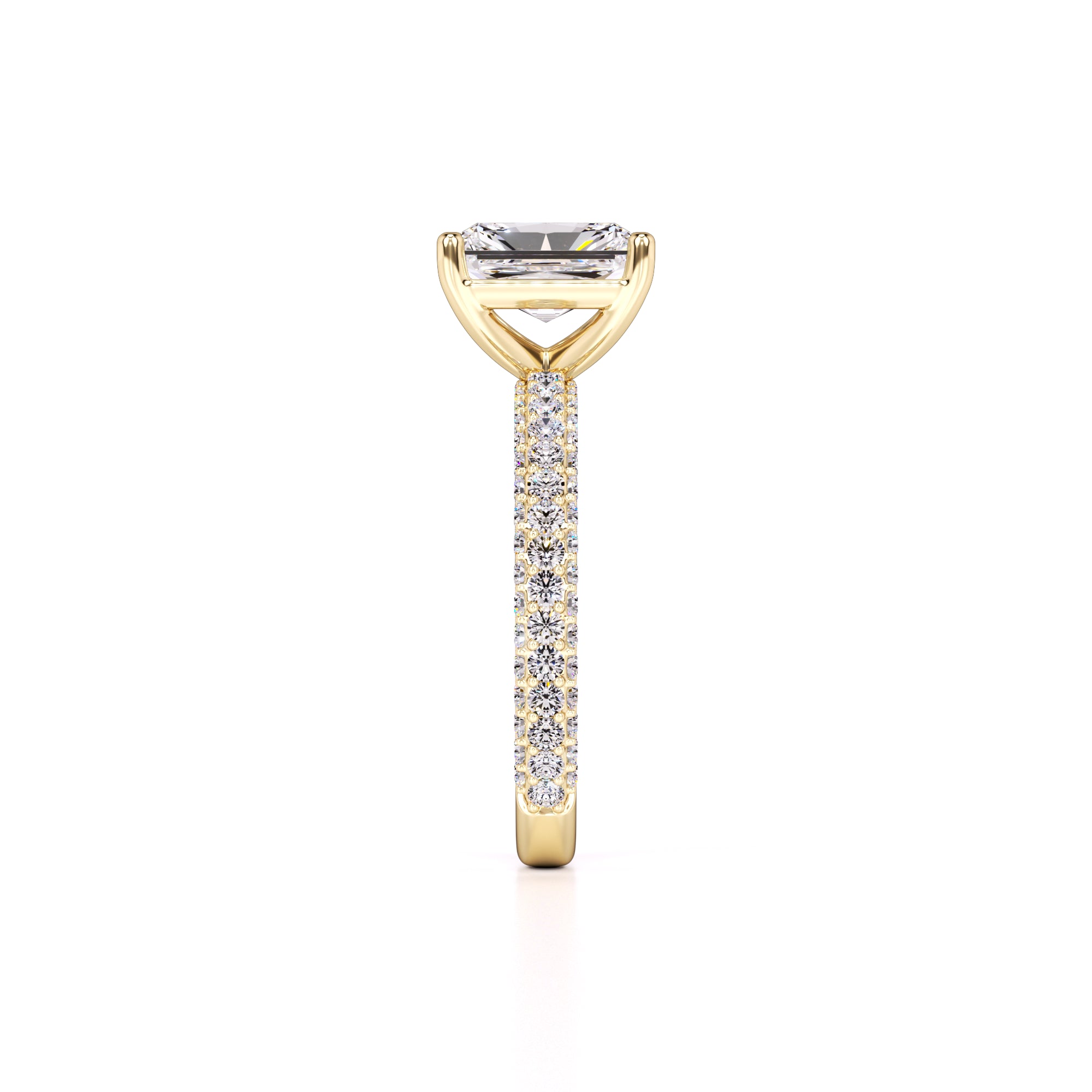 Luna Lab Grown Diamond Ring | Yellow Gold | 4