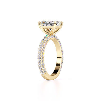Luna Lab Grown Diamond Ring | Yellow Gold | 3