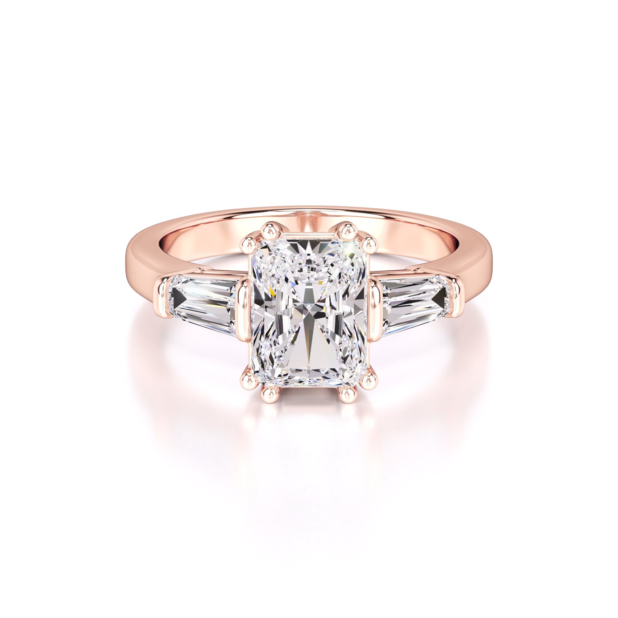 Ashelly Lab Grown Diamond Ring | Rose Gold | 1