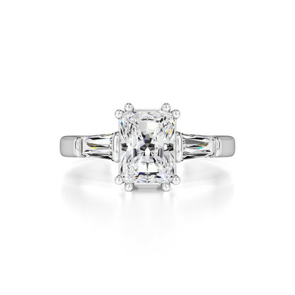 Ashelly Moissanite & Lab Grown Diamond Ring | White Gold | 1