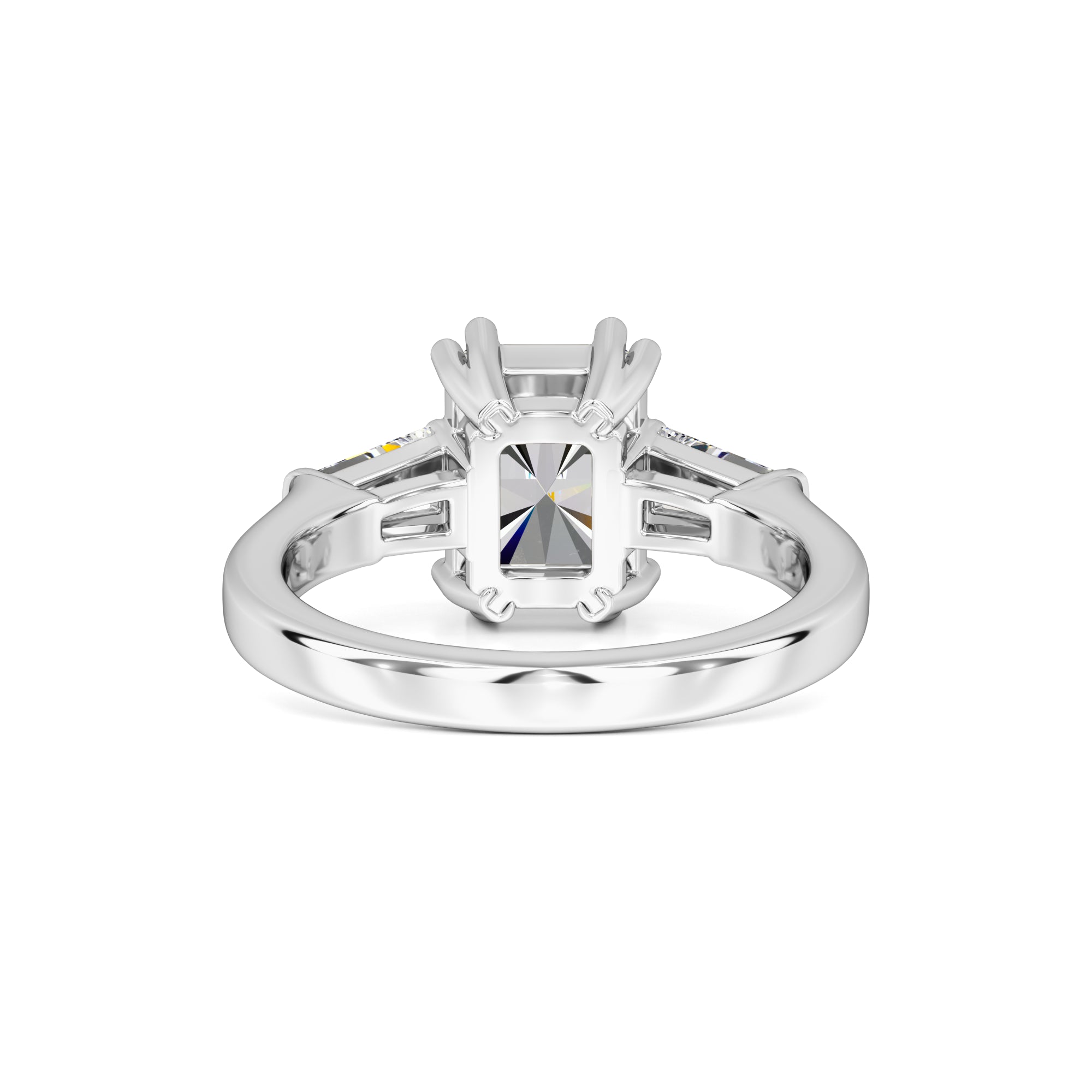 Ashelly Moissanite & Lab Grown Diamond Ring | White Gold | 3