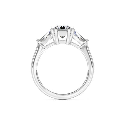 Ashelly Moissanite & Lab Grown Diamond Ring | White Gold | 4