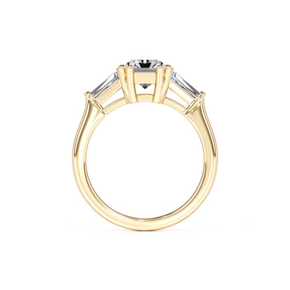 Ashelly Moissanite & Lab Grown Diamond Ring | Yellow Gold | 4