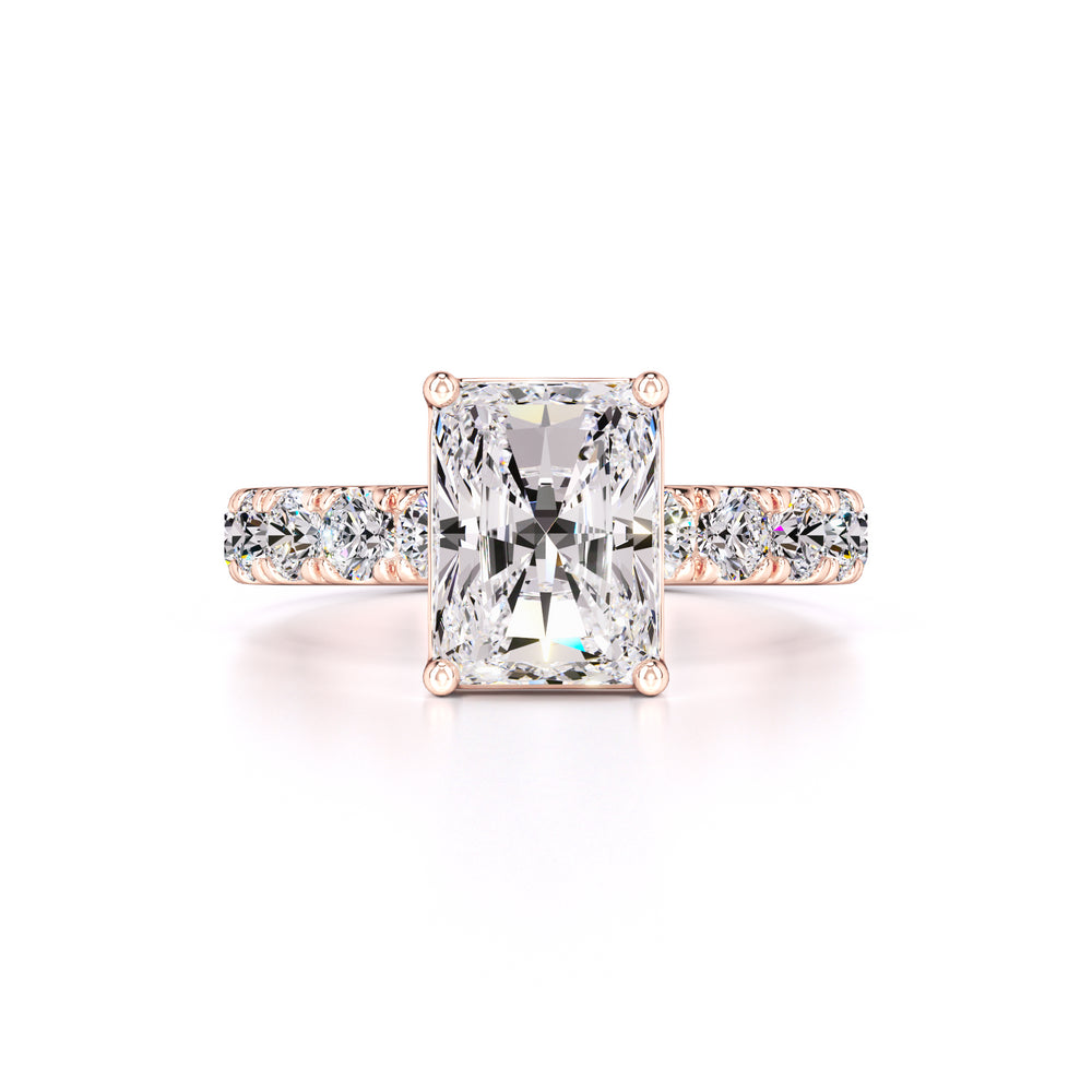Adeline Moissanite & Lab Grown Diamond Ring | Rose Gold | 1