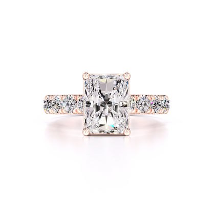 Adeline Moissanite & Lab Grown Diamond Ring | Rose Gold | 1