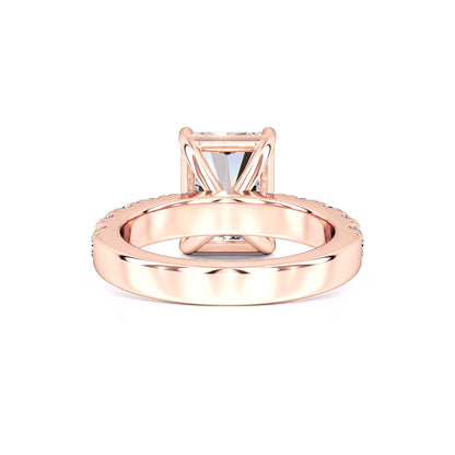 Adeline Moissanite & Lab Grown Diamond Ring | Rose Gold | 3