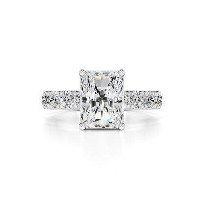 Adeline Moissanite & Lab Grown Diamond Ring | White Gold | 1