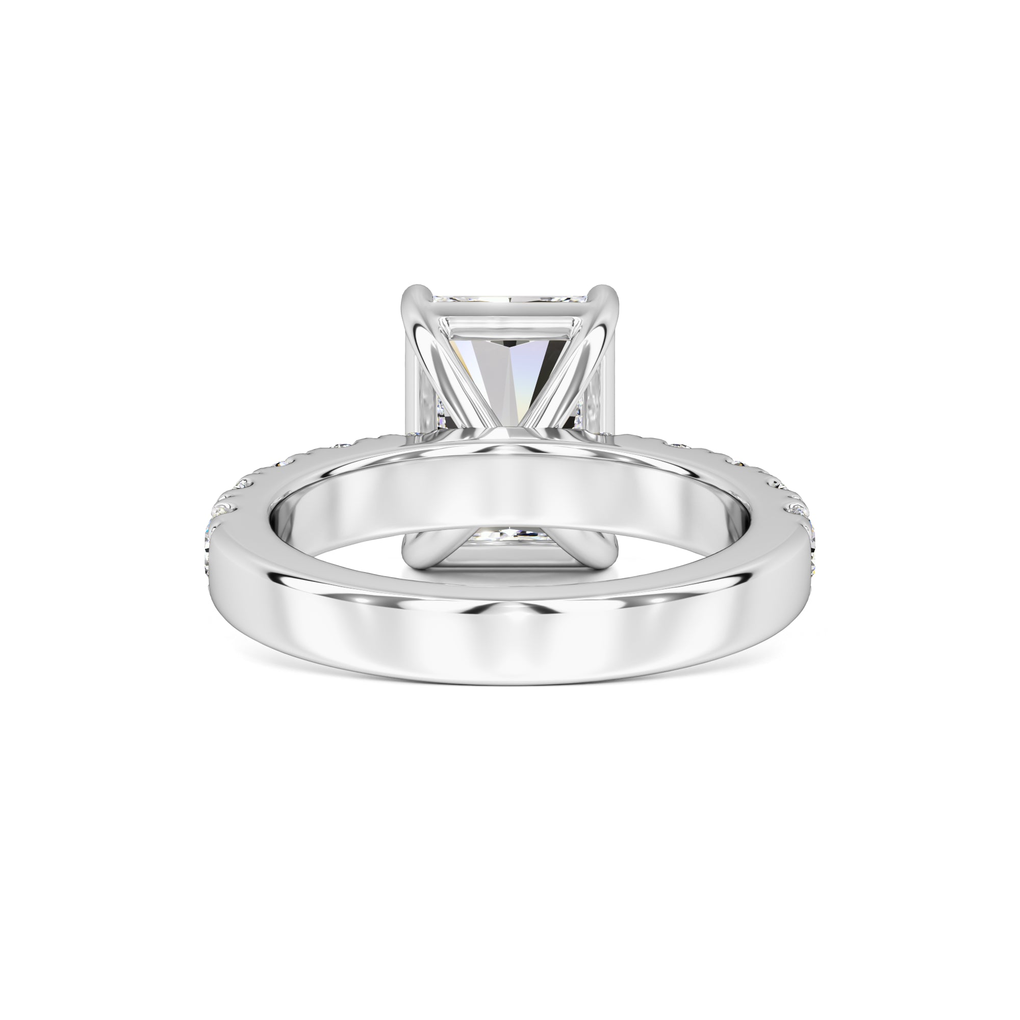 Adeline Moissanite & Lab Grown Diamond Ring | White Gold | 3
