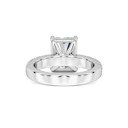 Adeline Moissanite & Lab Grown Diamond Ring | White Gold | 3