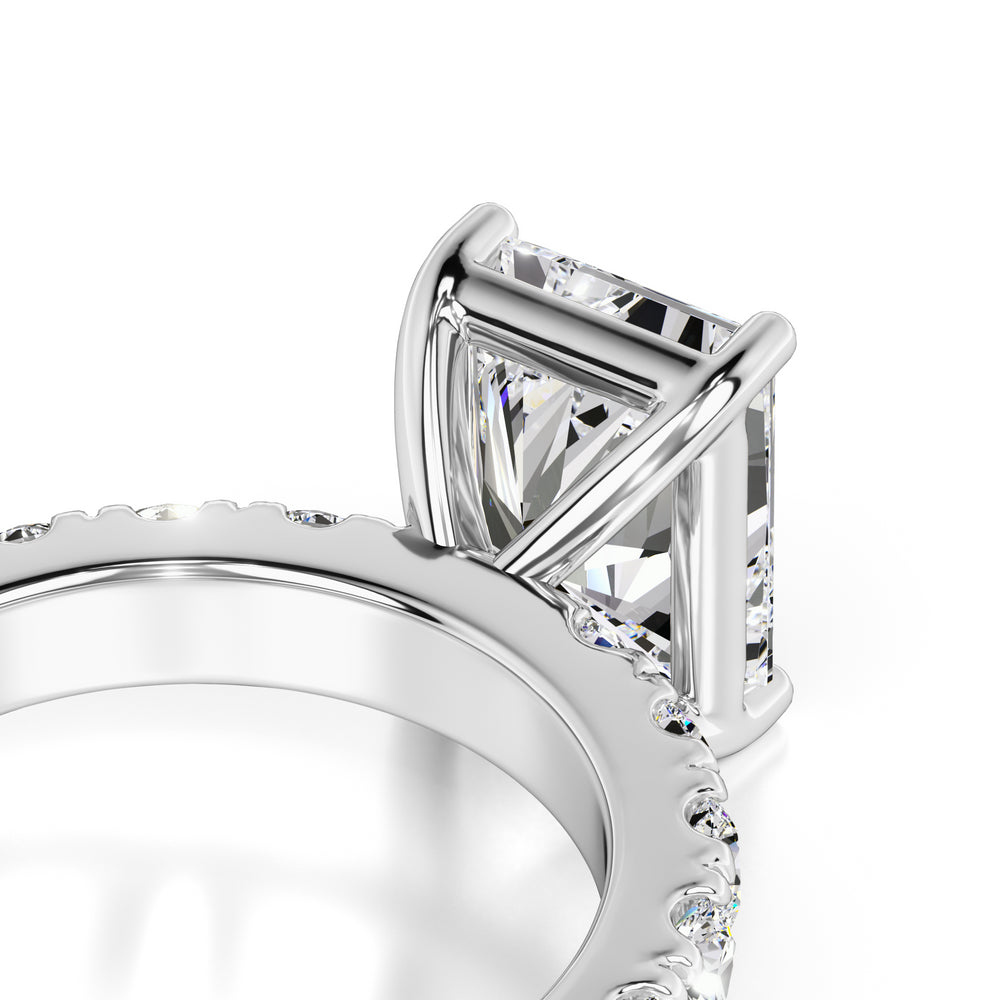 Adeline Moissanite & Lab Grown Diamond Ring | White Gold | 2