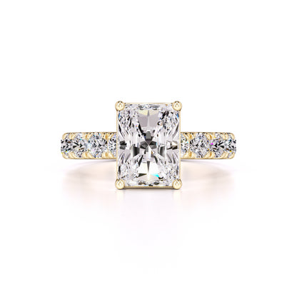 Adeline Moissanite & Lab Grown Diamond Ring | Yellow Gold | 1