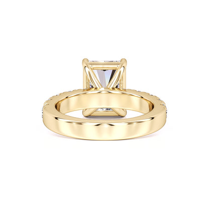 Adeline Moissanite & Lab Grown Diamond Ring | Yellow Gold | 3
