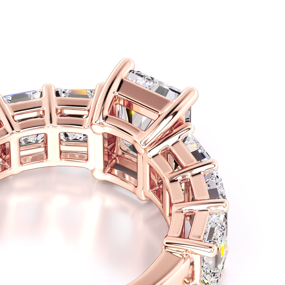 Celine Moissanite & Lab Grown Diamond Ring | Rose Gold | 2