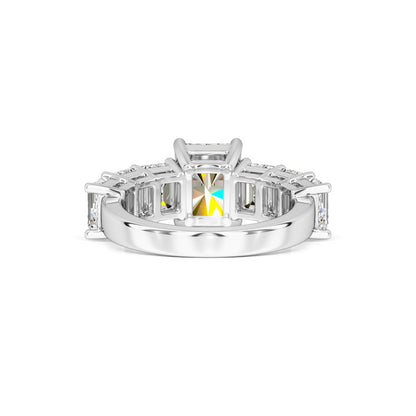 Celine Moissanite & Lab Grown Diamond Ring | White Gold | 3