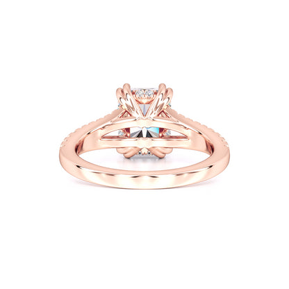 Juliana Moissanite & Lab Grown Diamond Ring | Rose Gold | 3