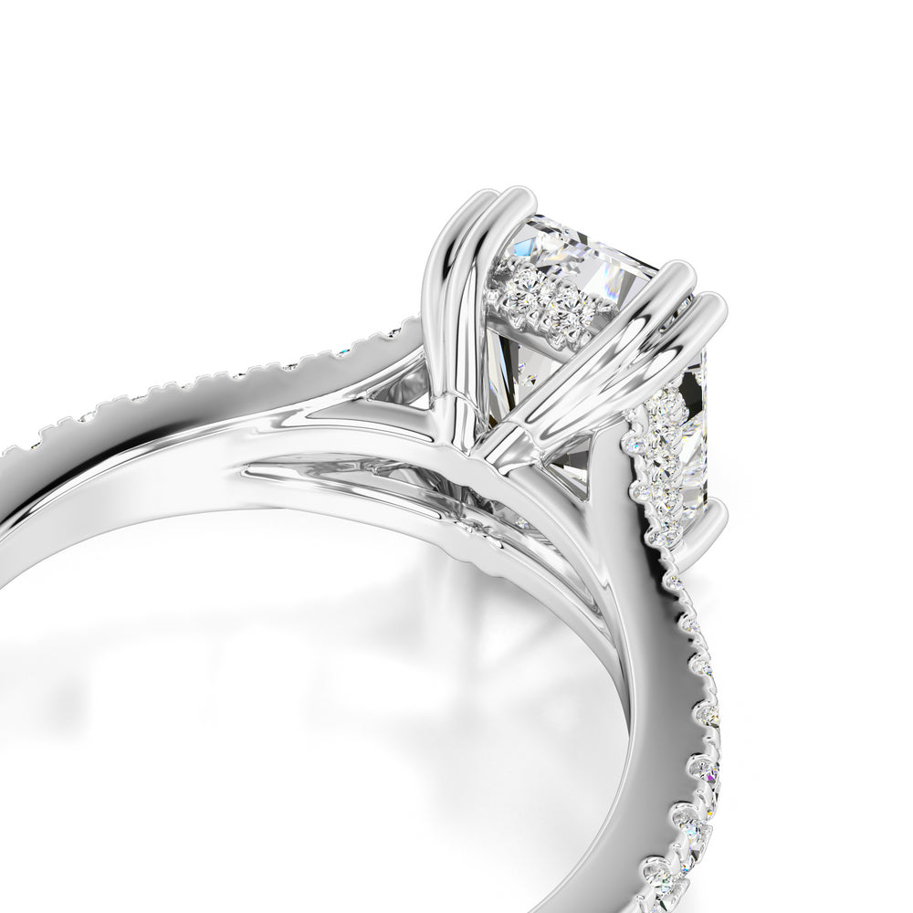 Juliana Moissanite & Lab Grown Diamond Ring | White Gold | 2