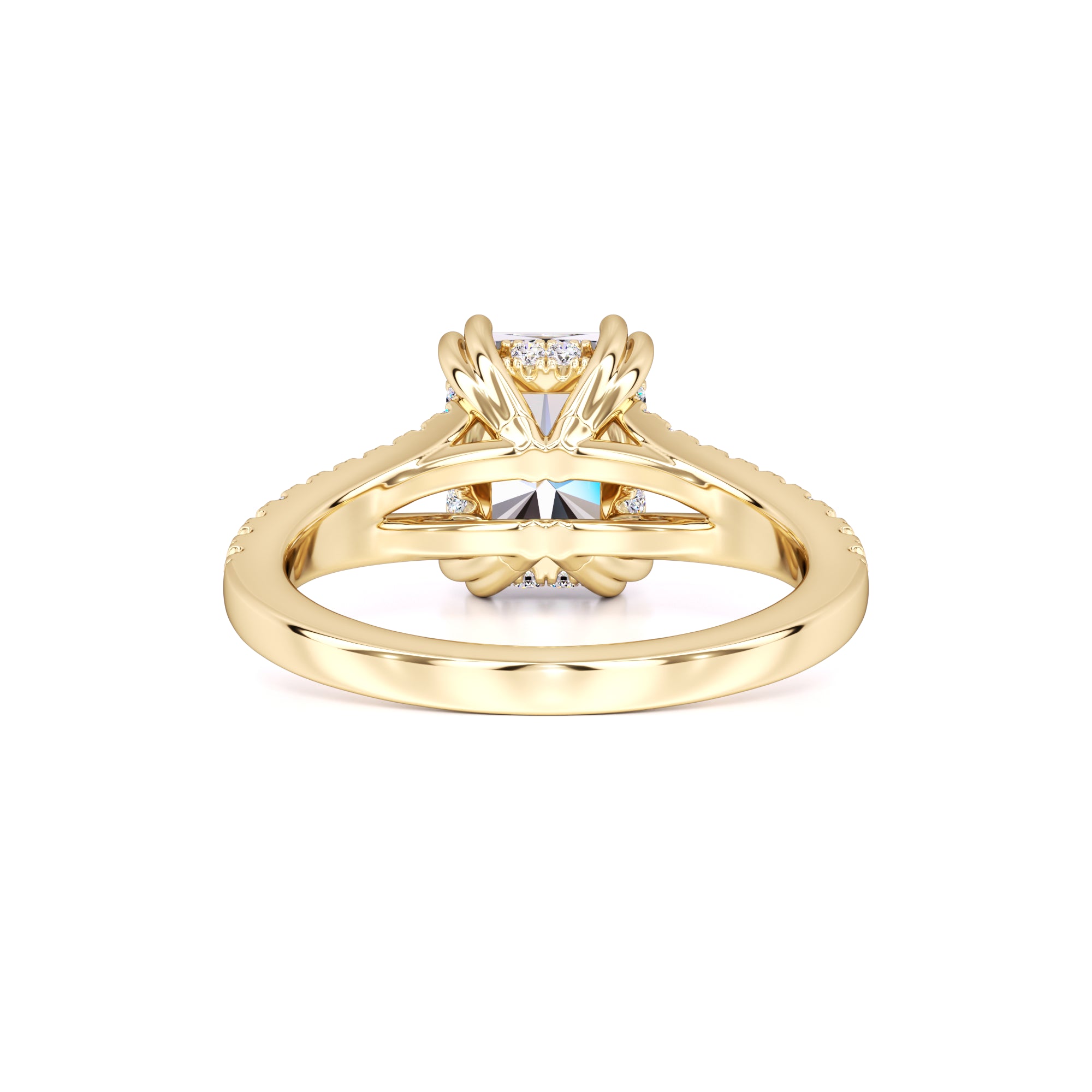 Juliana Moissanite & Lab Grown Diamond Ring | Yellow Gold | 3