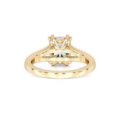 Juliana Moissanite & Lab Grown Diamond Ring | Yellow Gold | 3