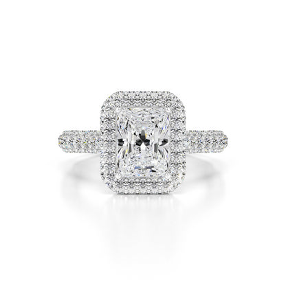 Leila Moissanite & Lab Grown Diamond Ring | White Gold | 1