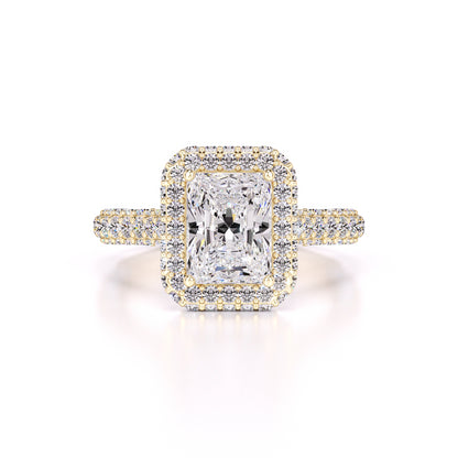 Leila Moissanite & Lab Grown Diamond Ring | Yellow Gold | 1