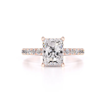 Madeline Moissanite & Lab Grown Diamond Ring | Rose Gold | 1