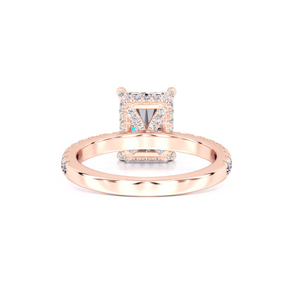Madeline Moissanite & Lab Grown Diamond Ring | Rose Gold | 3
