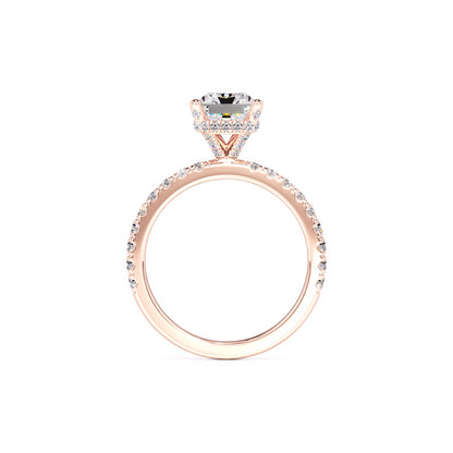 Madeline Moissanite & Lab Grown Diamond Ring | Rose Gold | 4