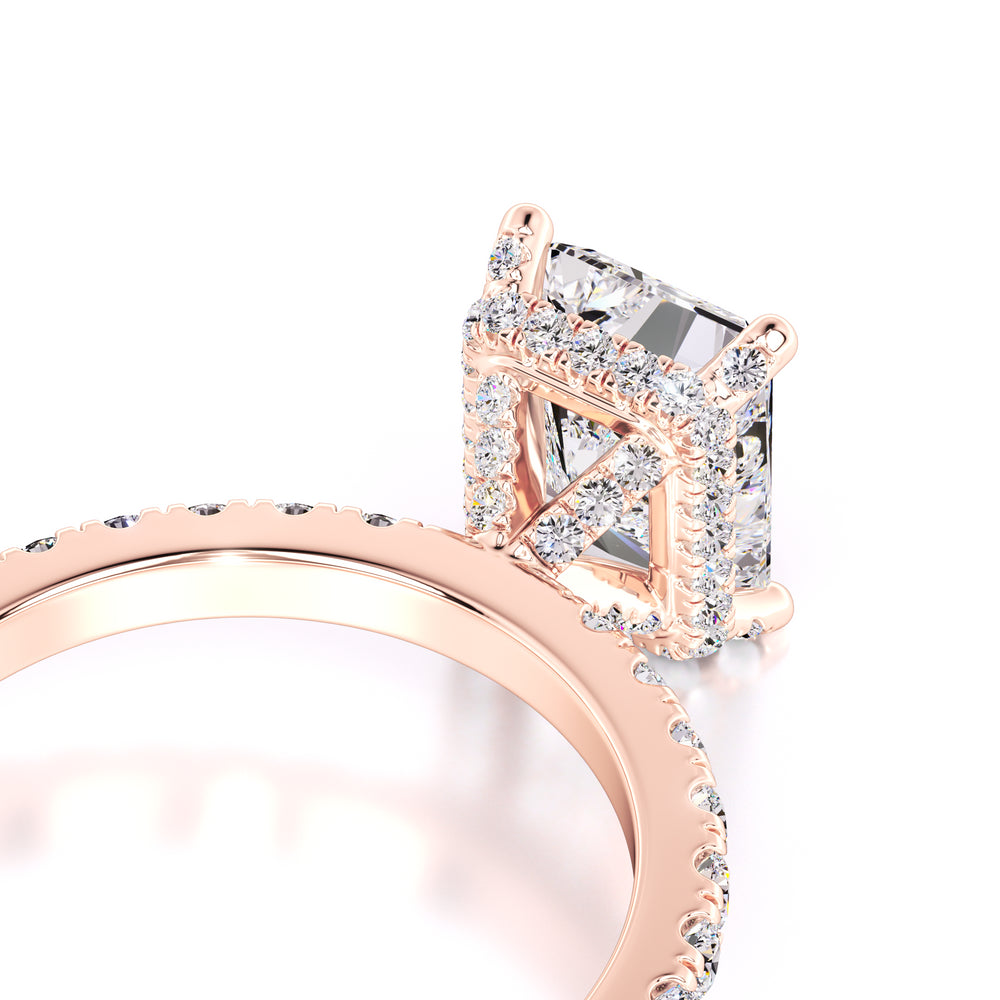 Madeline Moissanite & Lab Grown Diamond Ring | Rose Gold | 2